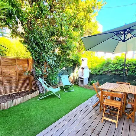 T2 Renove Jardin Et Parking Apartman
